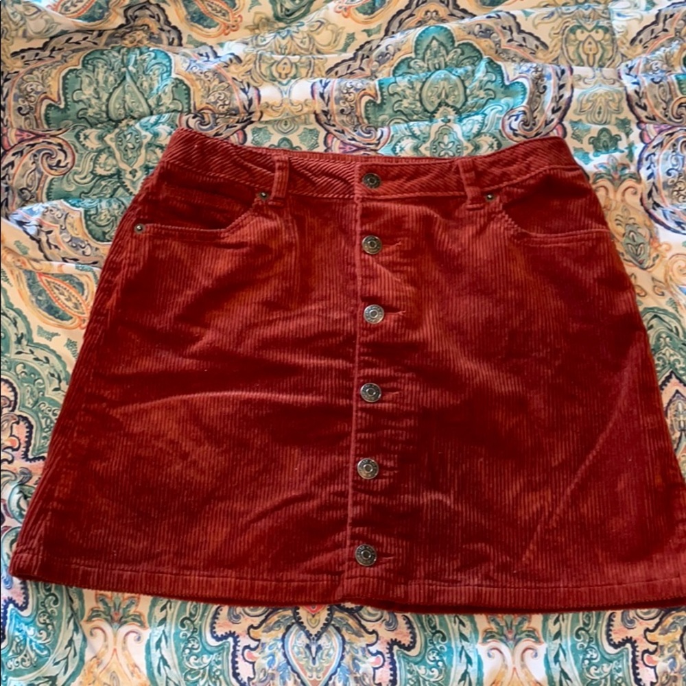 Cat & Jack burnt orange corduroy skirt